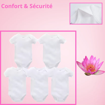 Body Bébé Blanc Bodysuit Newborn™ | Coton Hypoallergénique | 0-24 mois