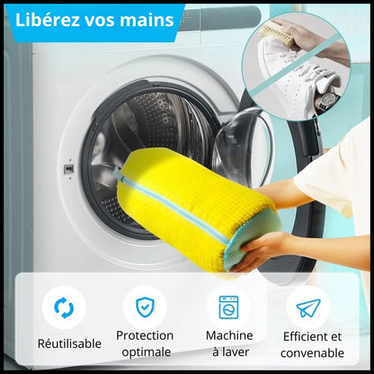 Sac de Lavage pour Chaussures SneakWash™ | Machine à Laver | Lot de 2