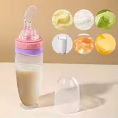 Biberon-cuillère bébé 120 ml | Cuillère détachable