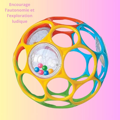 Balle Sensorielle Tactiballe™ | Jouet Éducatif Bébé | Hochet avec Grelot