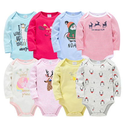 Bodies Bébé BinChic™ | Lot 6 Pièces | Manches Longues Coton 100%