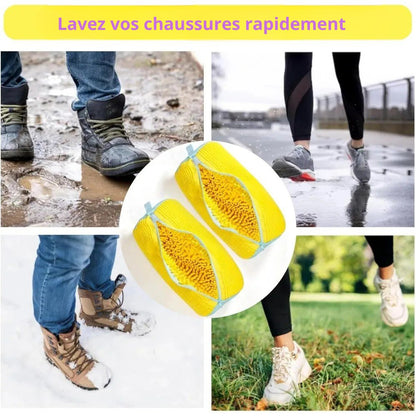 Sac de Lavage pour Chaussures SneakWash™ | Machine à Laver | Lot de 2