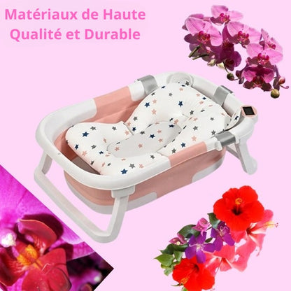 Baignoire Pliable Bébé BabyBath™ | Gain d'Espace 90% | Anti-Dérapant