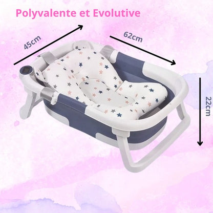 Baignoire Pliable Bébé BabyBath™ | Gain d'Espace 90% | Anti-Dérapant