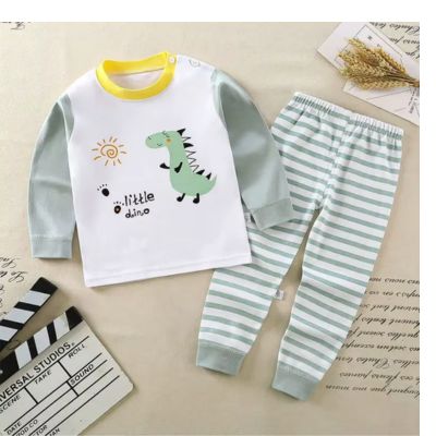 Pyjama bébé coton épais, doux, chaud et respirant automne hiver| Cozy Dino™