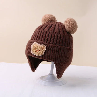 Bonnet de protection des oreilles  motif ours | CubCap™