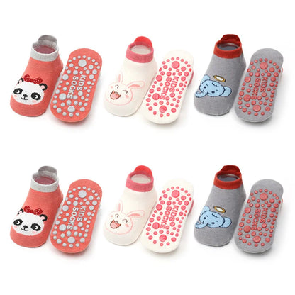 Chaussettes Anti-Dérapantes Bébé BabygripSocks™ | Pack 6 Paires | Coton