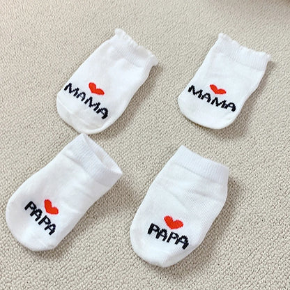 Chaussettes Bébé Socksy Love™ | MAMA PAPA | Nouveau-né Coton Doux
