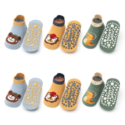 Chaussettes Anti-Dérapantes Bébé BabygripSocks™ | Pack 6 Paires | Coton