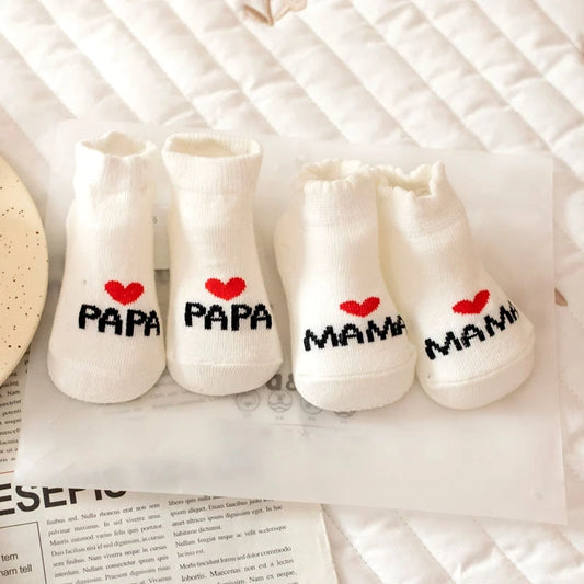 Chaussettes Amour MAMA,PAPA