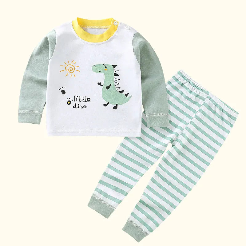 Pyjama bébé coton épais, doux, chaud et respirant automne hiver| Cozy Dino™