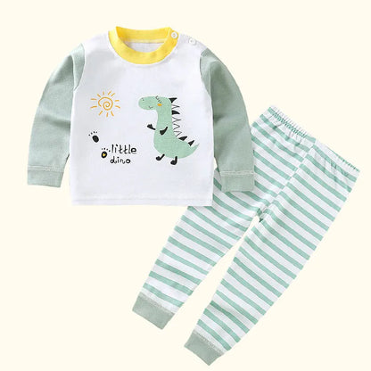 Pyjama bébé coton épais, doux, chaud et respirant automne hiver| Cozy Dino™