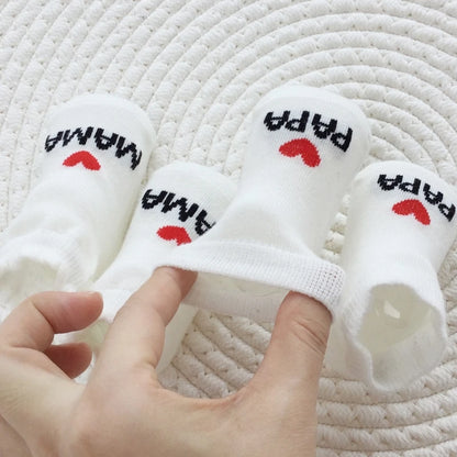 Chaussettes Bébé Socksy Love™ | MAMA PAPA | Nouveau-né Coton Doux