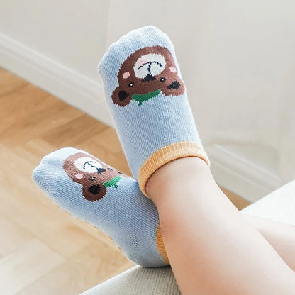 Chaussettes Anti-Dérapantes Bébé BabygripSocks™ | Pack 6 Paires | Coton