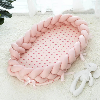 Lit Nid Bébé LitNova™ NestLy | Coton Ultra-Doux | Design 3D Ergonomique