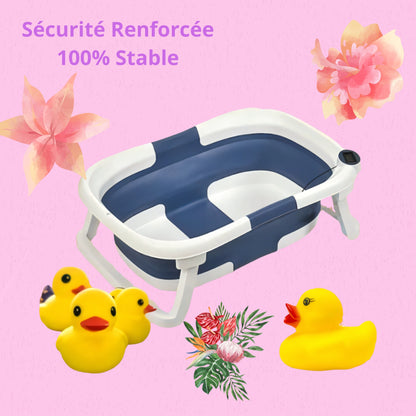 Baignoire Pliable Bébé BabyBath™ | Gain d'Espace 90% | Anti-Dérapant