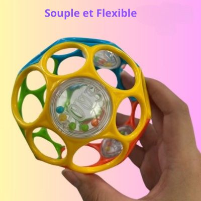 Balle Sensorielle Tactiballe™ | Jouet Éducatif Bébé | Hochet avec Grelot