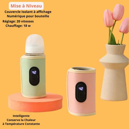 Chauffe-Bibéron Portable Milk"o"Chaud™ | USB Type-C | Température Réglable