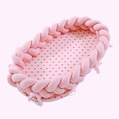 Lit Nid Bébé LitNova™ NestLy | Coton Ultra-Doux | Design 3D Ergonomique