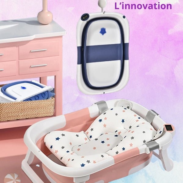 Baignoire Pliable Bébé BabyBath™ | Gain d'Espace 90% | Anti-Dérapant - Binoubabyshop