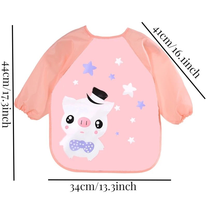 Bavoir Imperméable à Manches Longues BavoirImper™ | 6-36 Mois - Binoubabyshop