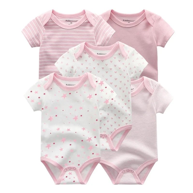 Bodies Bébé P'titsChoux™ Baby Soft | Lot 5 Pièces | Coton 100% - Binoubabyshop