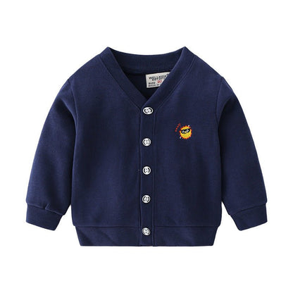 Cardigan bébé coton doux pritemps automne | NavySpring™ - Binoubabyshop