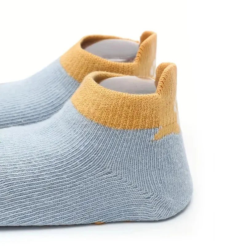 Chaussettes Anti-Dérapantes Bébé BabygripSocks™ | Pack 6 Paires | Coton - Binoubabyshop