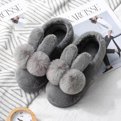 Pantoufles Enfant Peluche Lapin — Chaudes & Ultra-Douces | 1 à 5 ans - Binoubabyshop