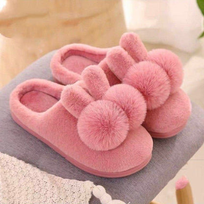 Pantoufles Enfant Peluche Lapin — Chaudes & Ultra-Douces | 1 à 5 ans - Binoubabyshop