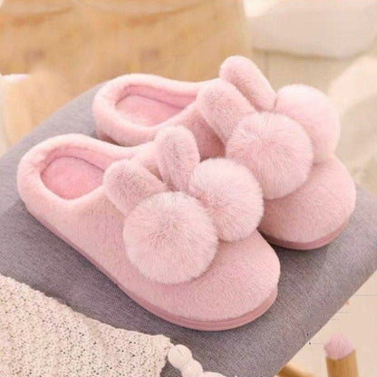 Pantoufles Enfant Peluche Lapin — Chaudes & Ultra-Douces | 1 à 5 ans - Binoubabyshop
