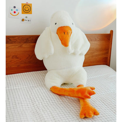 Peluche Géante Oie Blanche — Coussin Doux & Moelleux | 50 à 190 cm - Binoubabyshop
