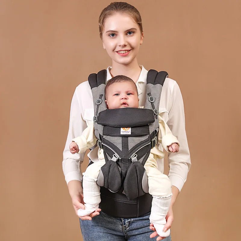 Porte-Bébé Ergonomique Ergo360™ | Position 360° | Coton Respirant - Binoubabyshop