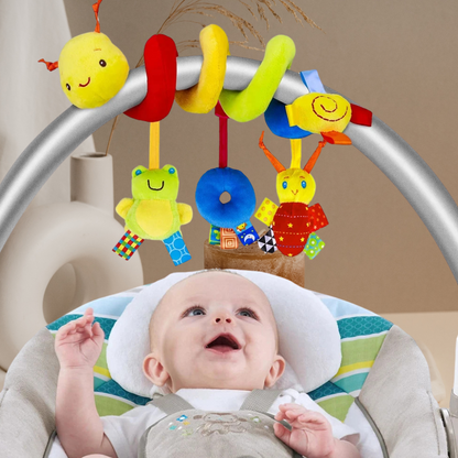 Spirale d'Éveil Bébé SpiralBaby Sensory™ | Jouet Suspendu Poussette