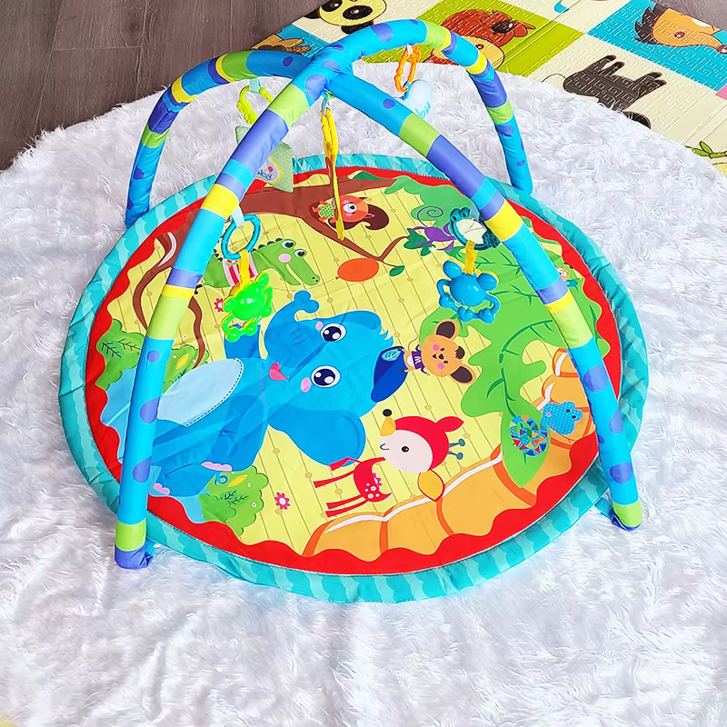 Tapis d'Éveil Gym Bébé HappyBaby Gym™ | Arche de Jeux | Activités - Binoubabyshop