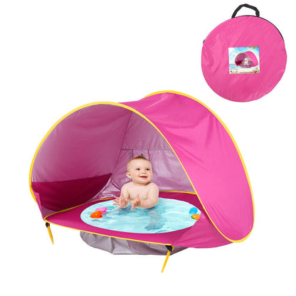 Tente de Plage Bébé pliable avec Mini Piscine intégrée 