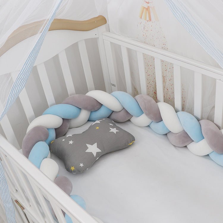 Tour de lit tressé pour bébé – Pare-chocs doux & sécurisé - Binoubabyshop