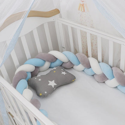 Tour de lit tressé pour bébé – Pare-chocs doux & sécurisé - Binoubabyshop