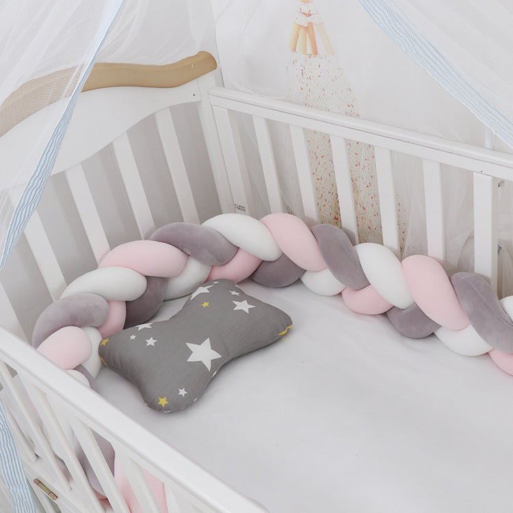 Tour de lit tressé pour bébé – Pare-chocs doux & sécurisé - Binoubabyshop