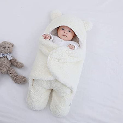 Couverture Emmaillotage Bébé PolarBaby™ | Polaire 2-en-1 | 0-12 mois