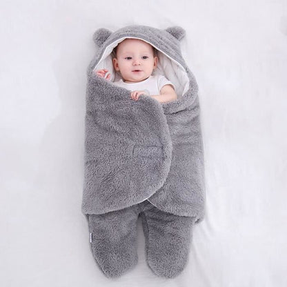 Couverture Emmaillotage Bébé PolarBaby™ | Polaire 2-en-1 | 0-12 mois